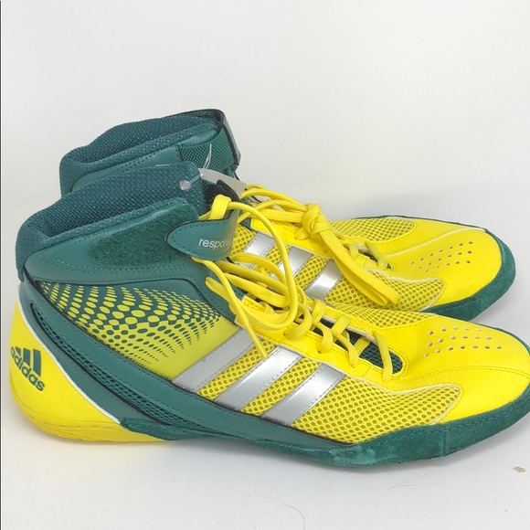 green adidas wrestling shoes